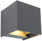 GLOBO LIGHTING Au&szlig;enwandleuchte &raquo;VERONIKA&laquo;, Aluminium Druckguss, anthrazit -