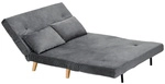 HOMCOM Sofa, Schlafsofa mit Ausklappfunktion, LxBxH: 130 x 78 x 79 cm - grau