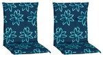 BEO Niederlehnerauflage &raquo;Barcelona&laquo;, B x L x S: 50 x 101 x 6 cm - blau