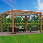 Westmann Pergola &raquo;Karl&laquo;, BxHxT: 396 x 251 x 335 cm, Zedernholz - braun