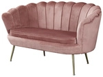 SalesFever Muschelsofa, H&ouml;he: 78 cm, rose/goldfarben - rosa