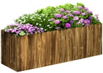 Outsunny Hochbeet, BxH: 120 x 40 cm, Tannenholz - beige