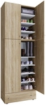 VCM Schuhschrank &raquo;Lona&laquo;, BxHxL: 39 x 200 x 70 cm, Holzwerkstoff - braun