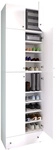VCM Schuhschrank &raquo;Lona&laquo;, BxHxL: 39 x 240 x 70 cm, Holzwerkstoff - weiss