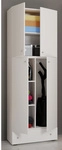 VCM Putzschrank &raquo;Lona&laquo;, BxHxL: 39 x 200 x 70 cm, Holzwerkstoff - weiss
