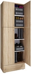 VCM Schuhschrank &raquo;Lona&laquo;, BxHxL: 39 x 200 x 70 cm, Holzwerkstoff - braun