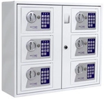 Rottner Tresor Schl&uuml;sselschrank &raquo;Key System&laquo;, wei&szlig;, Stahl, (B x H:) 53,5 x 46,5