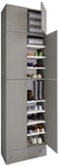 VCM Schuhschrank &raquo;Lona&laquo;, BxHxL: 39 x 240 x 70 cm, Holzwerkstoff - grau