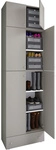 VCM Schuhschrank &raquo;Lona&laquo;, BxHxL: 39 x 240 x 70 cm, Holzwerkstoff - grau