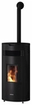 JUSTUS Pelletofen &raquo;Norta&laquo;, schwarz, Stahl, 8 kW