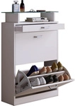VCM Schuhschrank &raquo;Braso&laquo;, BxHxL: 22 x 91 x 59 cm, Holzwerkstoff - weiss