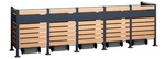 Westmann M&uuml;lltonnenbox &raquo;Planum&laquo;, BxHxT: 410 x 120 x 90 cm, f&uuml;r 5 x 240 L