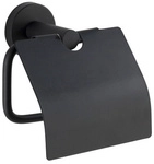 WENKO Handtuchhalter, Edelstahl, matt, schwarz