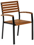 MERXX Stapelsessel &raquo;Schlossgarten&laquo;, Stahl, BxHxT: 59,5 x 89 x 55 cm - schwarz