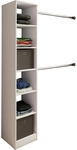 VCM Regal &raquo;Dacho&laquo;, BxHxL: 40 x 194 x 38 cm, Holzwerkstoff - weiss