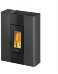 FREEPOINT Pelletofen &raquo;Roxy 7&laquo;, 7 kW, Stahl, anthrazit - schwarz
