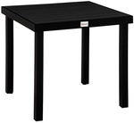 Outsunny Gartentisch, BxHxL: 80 x 74 x 80 cm, Aluminium/Kunststoff - schwarz
