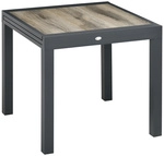 Outsunny Gartentisch, ausziehbar, LxBxH: 160 x 80 x 75 cm - bunt