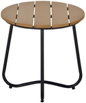 Outsunny Gartentisch, BxHxT: 49 x 48 x 49 cm, braun, Gestell aus Stahl