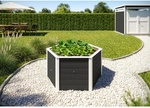 WEKA Hochbeet, BxHxL: 120 x 69 x 120 cm, Holz/Folie - grau