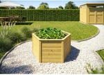 WEKA Hochbeet, BxHxL: 120 x 69 x 120 cm, Holz/Folie - braun