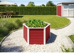WEKA Hochbeet, BxHxL: 120 x 69 x 120 cm, Holz/Folie - rot