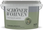 SCH&Ouml;NER WOHNEN FARBE Dispersionsfarbe &raquo;Trendfarbe&laquo;, Olive, matt, 2,5 l - gruen