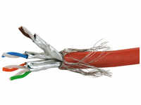 SCHWAIGER Kabel, S/FTP-Inst.-kabel CAT7 unkonfektioniert 25 m, orange