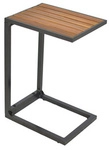 Beistelltisch, Aluminium/Akazie, graphit - natur