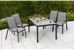 MERXX Gartenm&ouml;belset &raquo;Amalfi&laquo;, Textil, 2-teilig - grau
