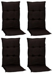 Hochlehner &raquo;Turin&laquo;, 4er Set, grau, 98x46x08cm