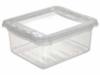 KEEEPER Aufbewahrungsbox, BxH: 16,5 x 8,5 cm, Kunststoff - transparent