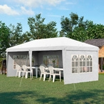 Outsunny Pavillon, LxBxH: 585 x 295 x 270 cm - weiss