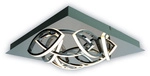 N&Auml;VE LED-Deckenleuchte &raquo;Manchester&laquo;, BxHxL: 41 x 18 x 41 cm, Metall/Kunststoff -