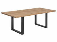SIT Tisch, HxT: 76 x 100 cm, Holz - braun | schwarz