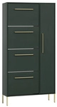 SCHILDMEYER Schuhschrank &raquo;Kent&laquo;, BxH: 88,4 x 174,2 cm, Holzwerkstoff - gruen