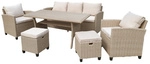 BELLAVISTA Sitzgruppe &raquo;Prato II&laquo;, 5 Sitzpl&auml;tze - braun