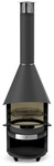 asado Gartenkamin &raquo;Fuego 70&laquo;, BxHxT: 70 x 225 x 70 cm, schwarz