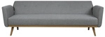 SalesFever Schlafsofa, Breite: 212 cm, hellgrau