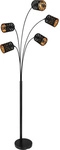 GLOBO LIGHTING Stehleuchte &raquo;CLARKE&laquo;, H&ouml;he: 204 cm, 25 W, Metall matt, schwarz