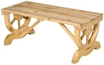 Outsunny Sitzbank, LxBxH: 50 x 105 x 53 cm - natur