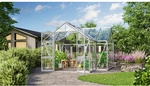 VITAVIA Gew&auml;chshaus, BxHxL: 38,34 x 254 x 383,3 cm - silberfarben