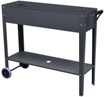 FLORAWORLD Hochbeet, anthrazit matt, BxH: 41 x 80 cm, 68 l - schwarz