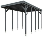 SKANHOLZ Caravan-Carport &raquo;Friesland Caravan&laquo;, 397 x 708 cm (BxT), schiefergrau