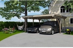 Carport, BxT: 450 x 500 cm, Firsth&ouml;he: 247 cm, kesseldruckimpr&auml;gniert - braun