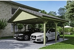 SKANHOLZ Carport &raquo;Wallgau&laquo;, BxT: 620 x 500 cm, Firsth&ouml;he: 354 cm, impr&auml;gniert -