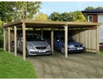 WEKA Carport, holzfarben - braun
