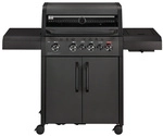 h-Marke Gasgrill &raquo;New York Pro&laquo;, 4 Brenner, Sear-Brenner, matt graphit - schwarz
