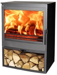 PANADERO Kaminofen &raquo;Saphir&laquo;, schwarzmetallic, Stahl, 7,1 kW