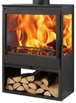 PANADERO Kaminofen &raquo;Onix Trivision&laquo;, schwarzmetallic, Stahl, 7,1 kW